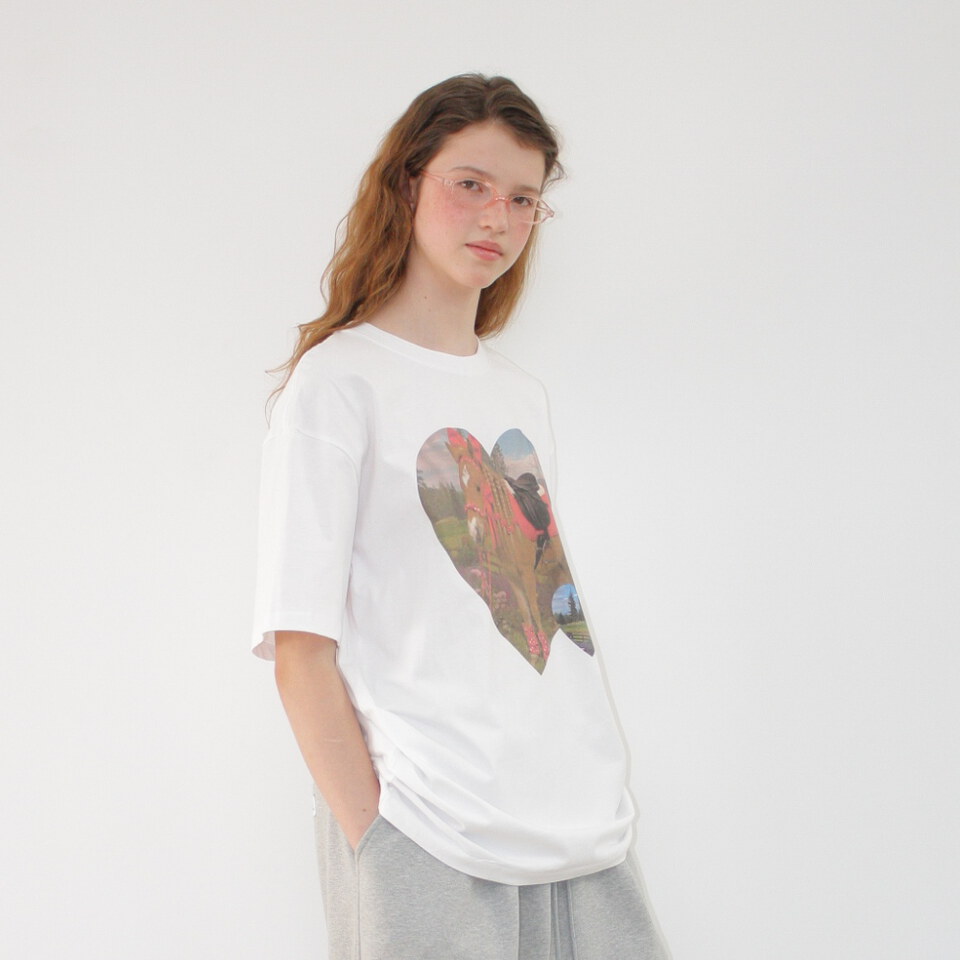RON0110-262 小馬印花上衣 PONY HEART OVER FIT T SHIRT