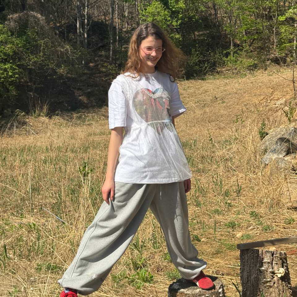 RON0110-262 小馬印花上衣 PONY HEART OVER FIT T SHIRT