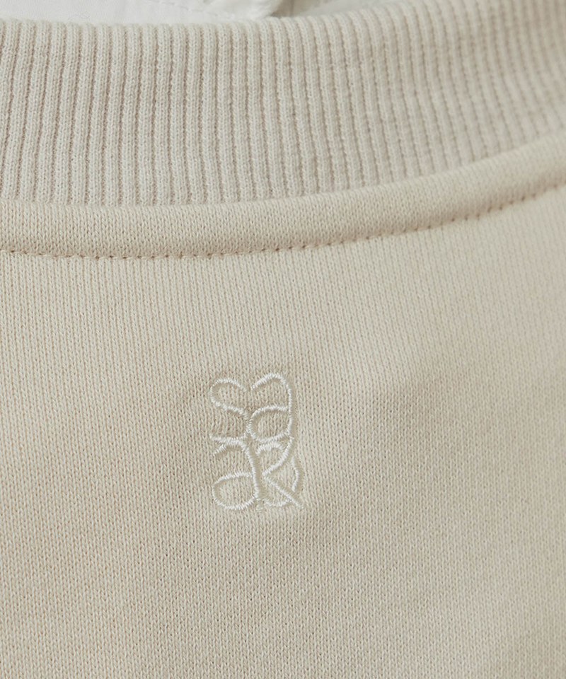 圓領Oversize刺繡大學Tee