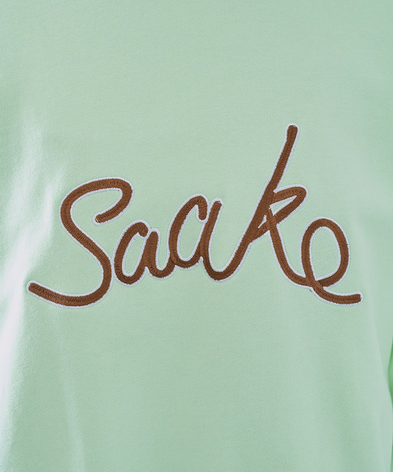 SAAKO刺繡鬆身大學Tee