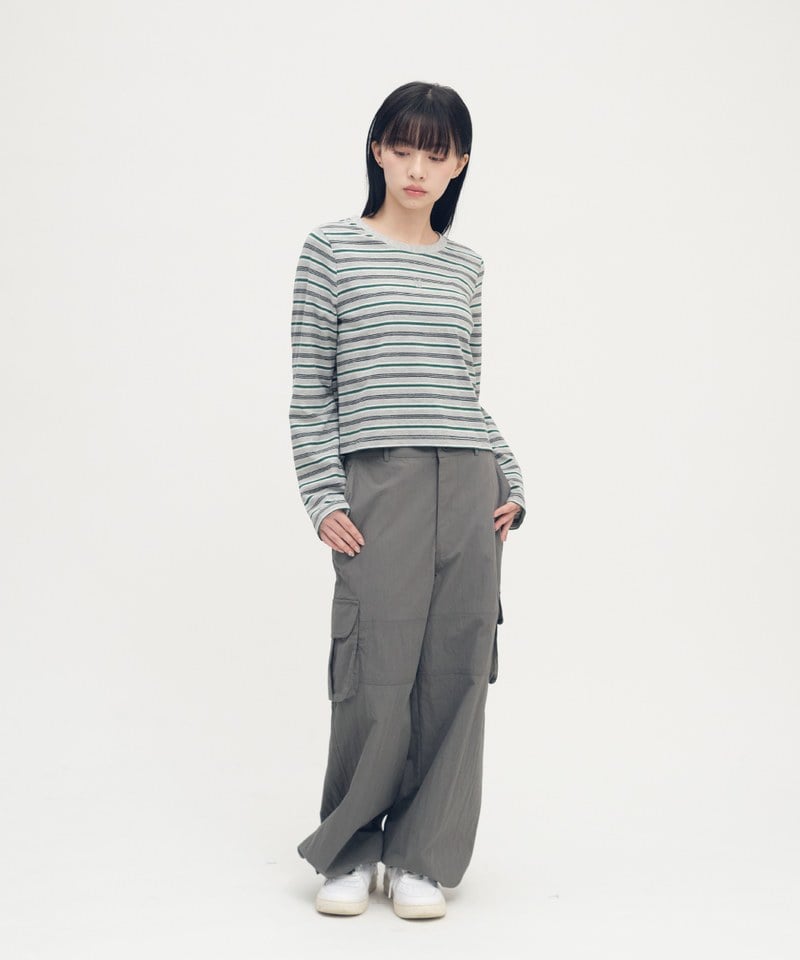 SAA0038-252 合肩條紋長袖TEE