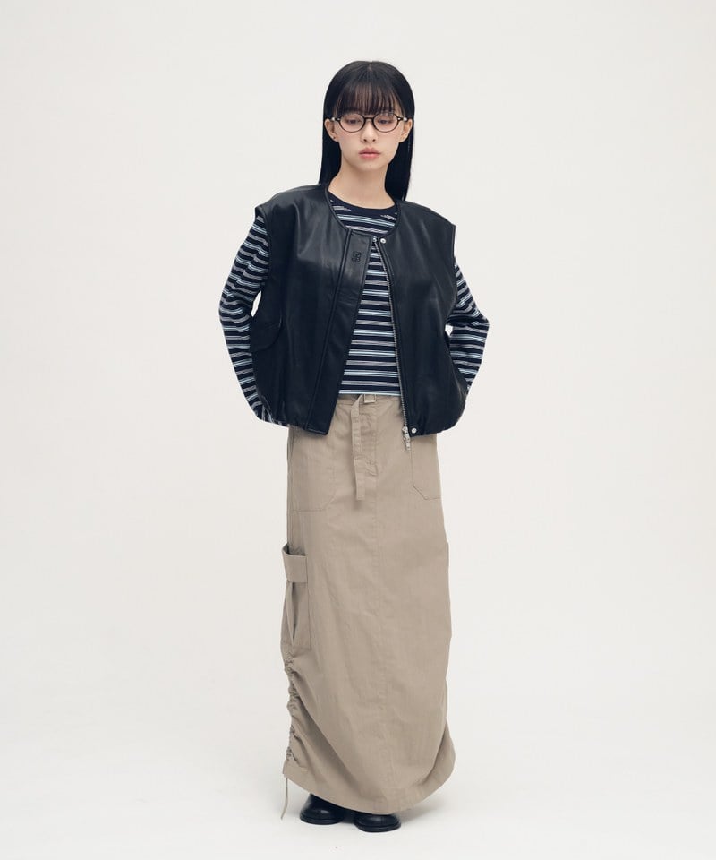 SAA0038-252 合肩條紋長袖TEE