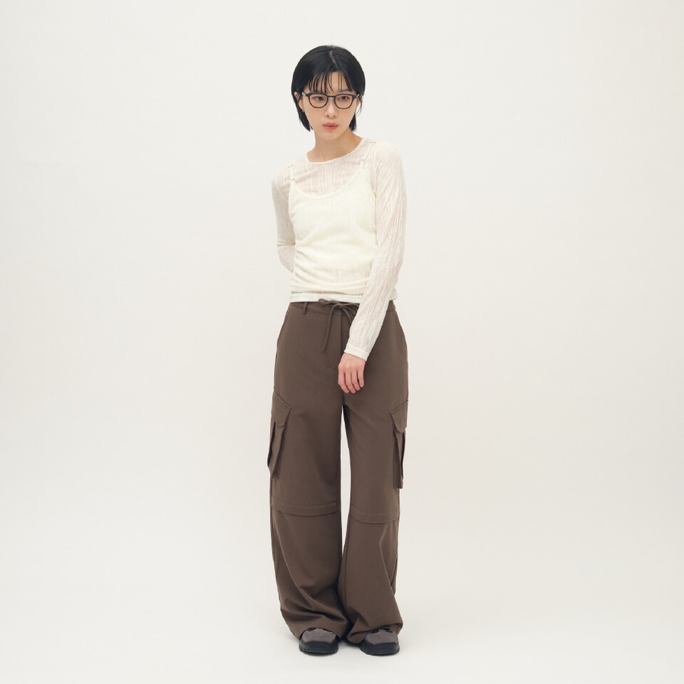 蕾絲兩件式疊穿上衣