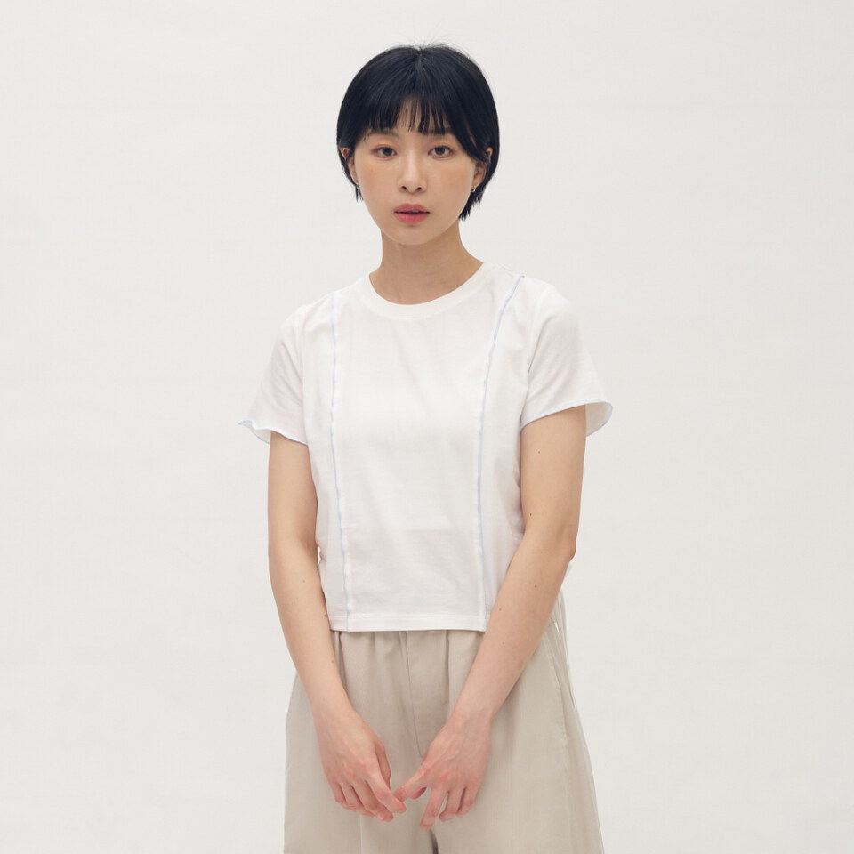 SAA0044-261 木耳邊抽繩上衣