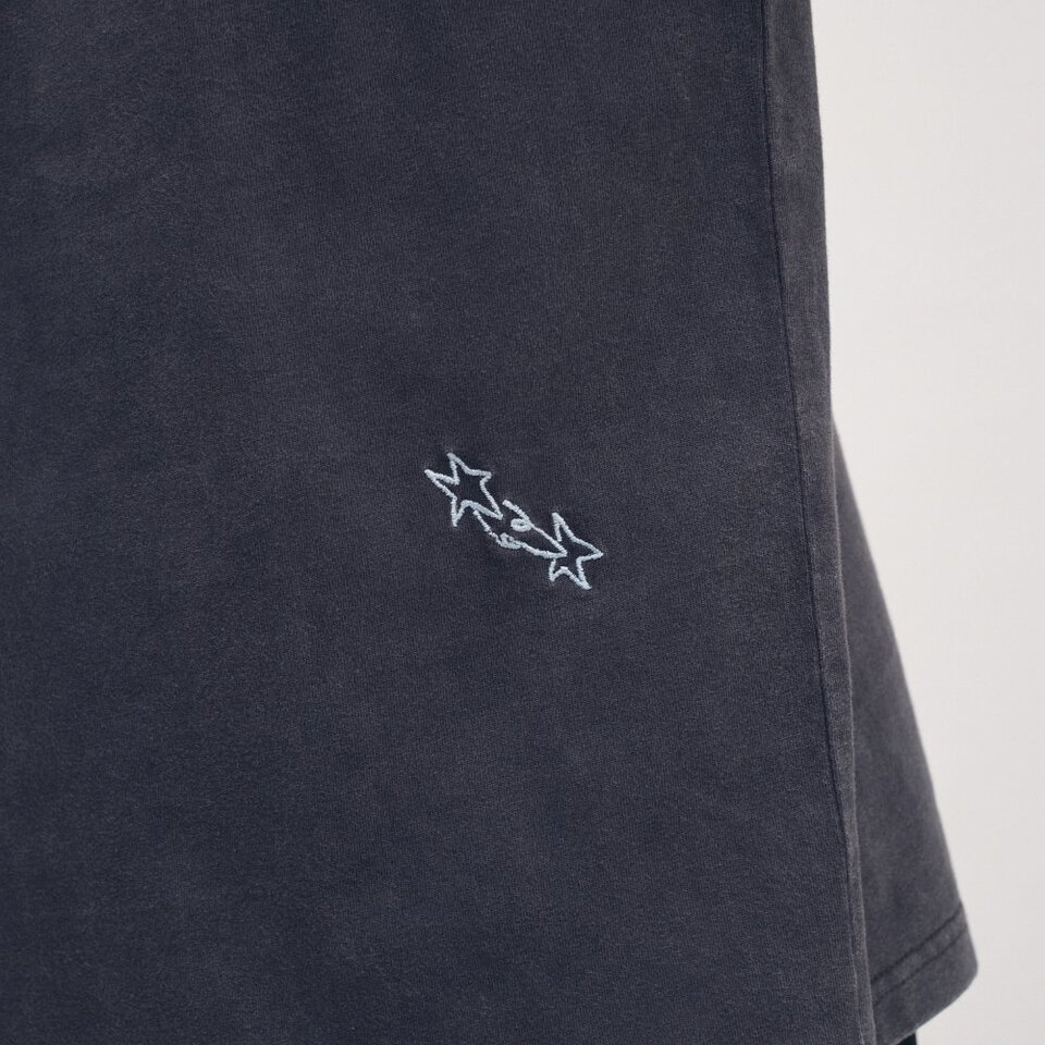 SAAKO 刺繡寬鬆水洗tee