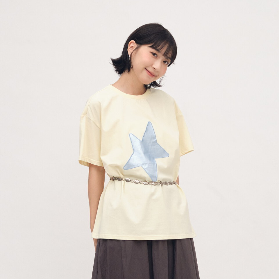 SAA0052-262 星星剪影短袖TEE
