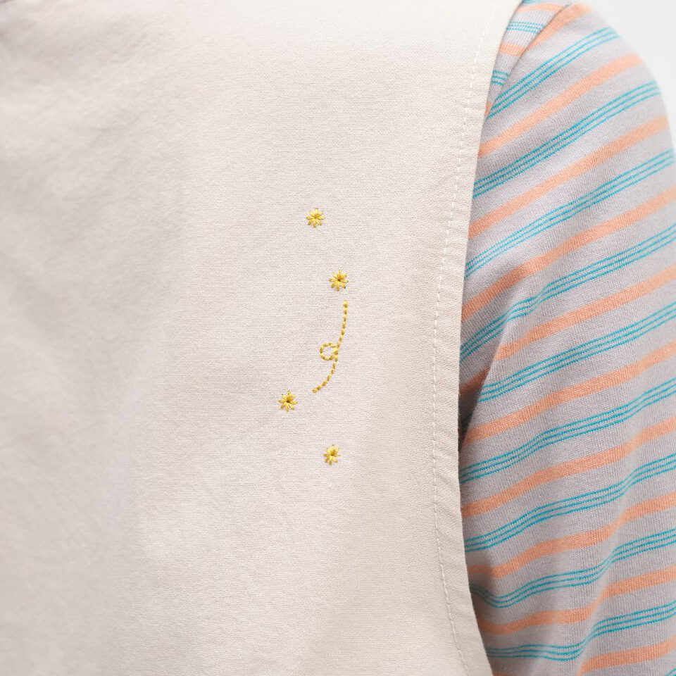 星星塗鴉刺繡綁帶背心
