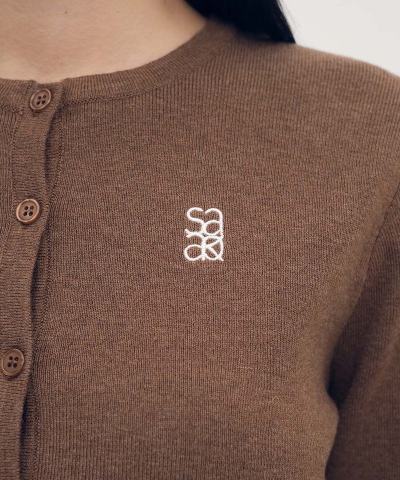 SAA0322-252 LOGO圓領針織上衣