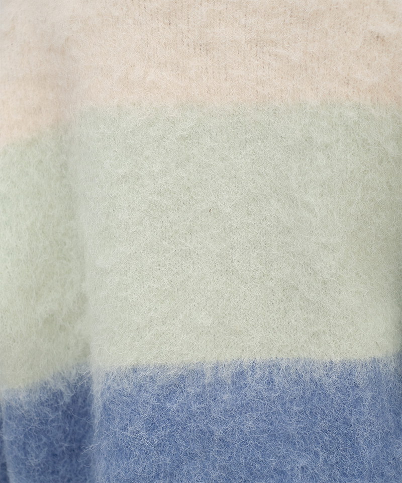 漸層短版針織外套