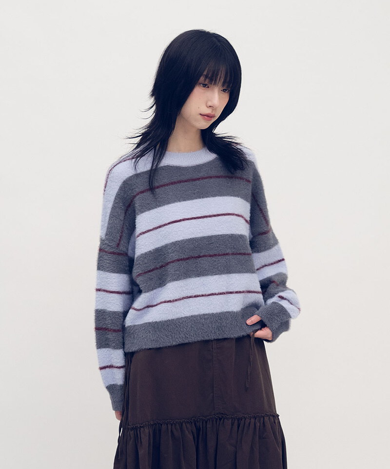 SAA0324-252 條紋毛衣