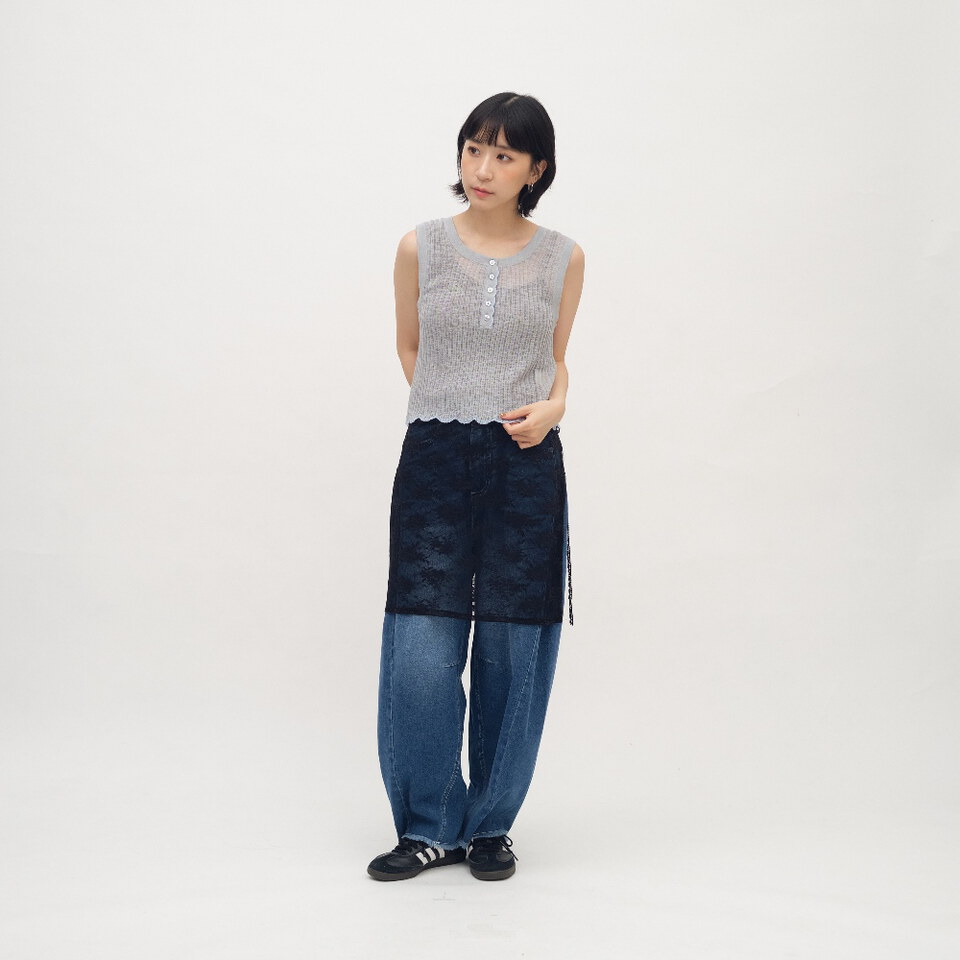 雙面穿波浪針織