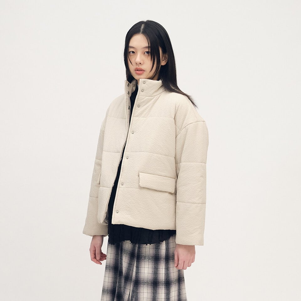 短版鋪棉外套