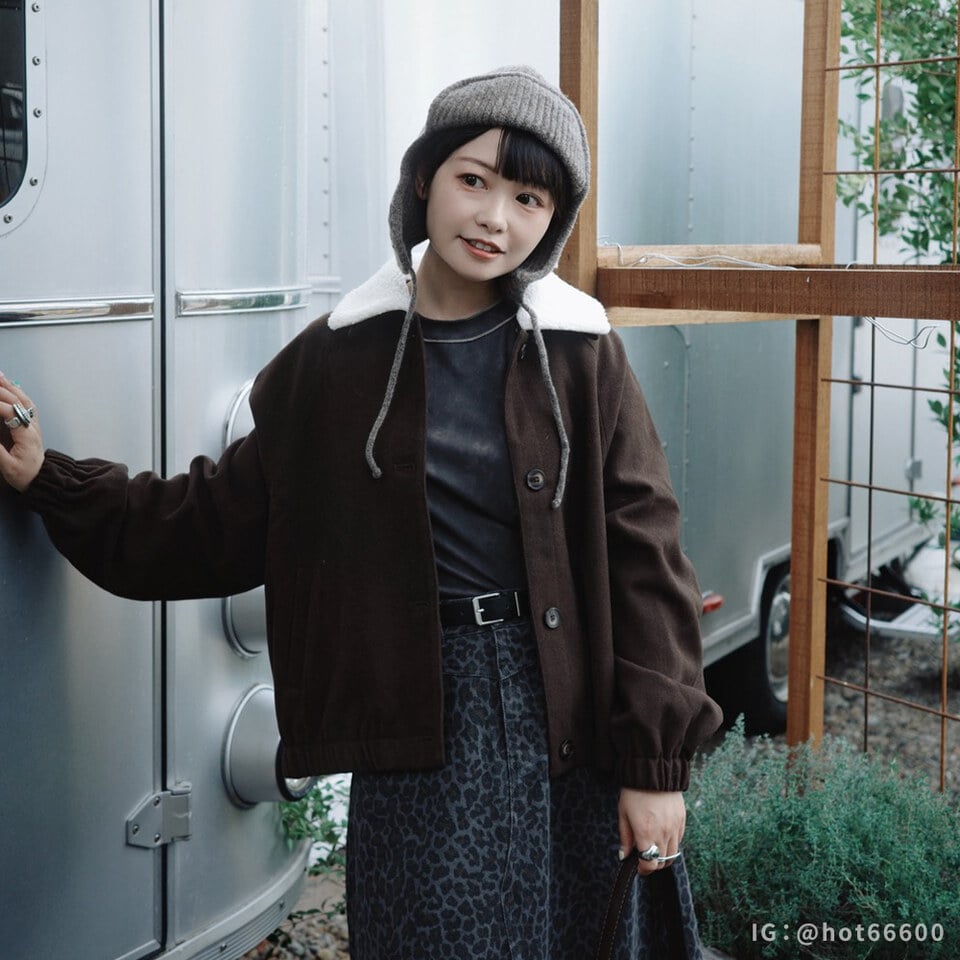 SAA1126-252 可拆領短版毛呢外套
