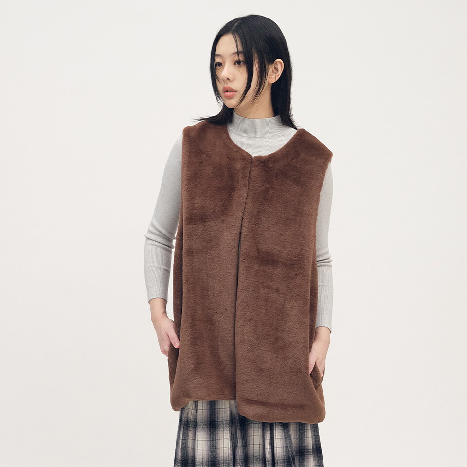 毛茸茸背心