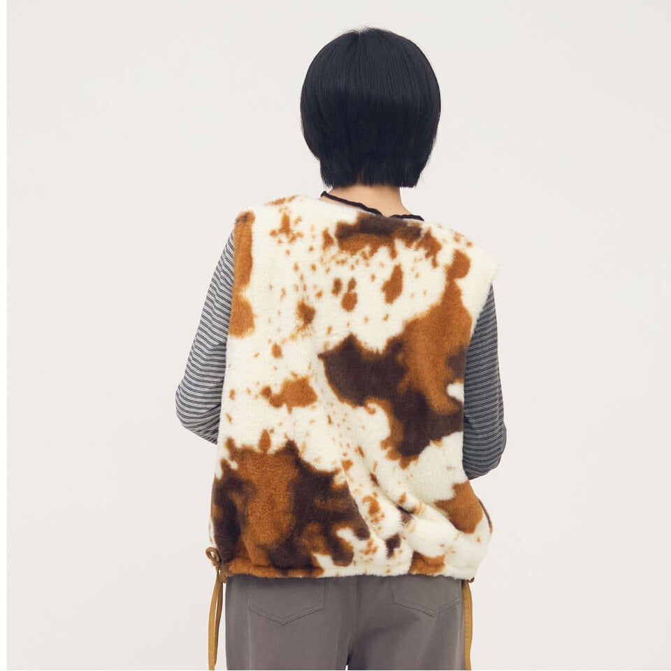 SAA1131-261 雙面穿麂皮毛毛背心