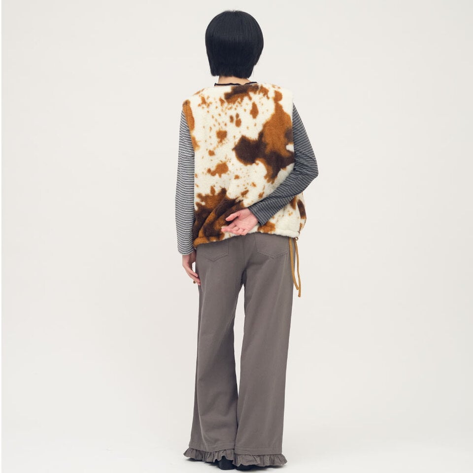 SAA1131-261 雙面穿麂皮毛毛背心