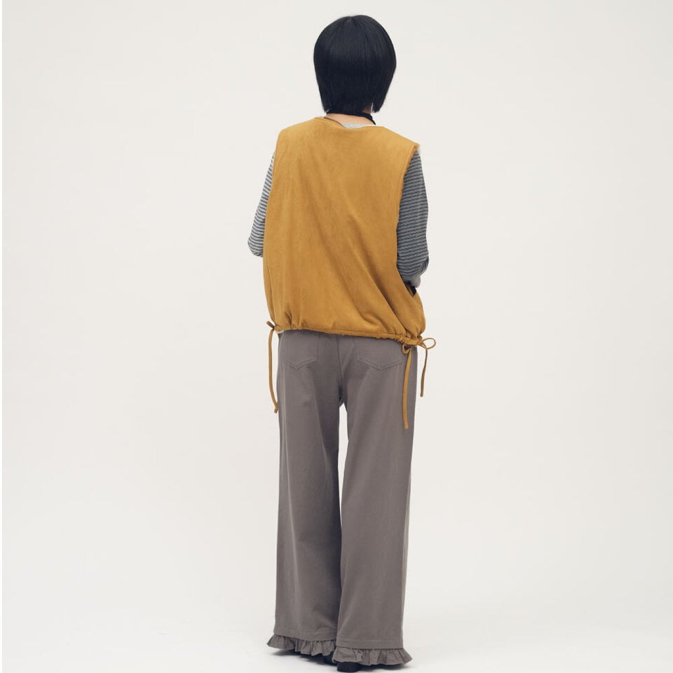 SAA1131-261 雙面穿麂皮毛毛背心