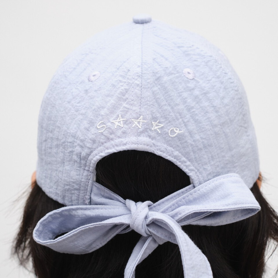 流星刺繡綁帶老帽