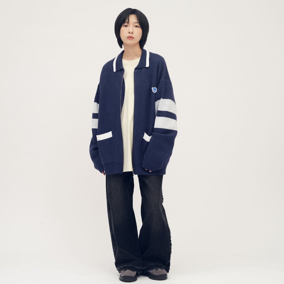 不收邊丹寧寬褲