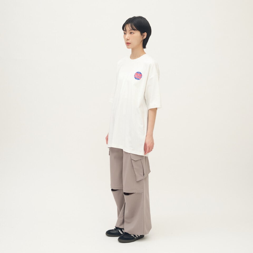 立體口袋西料工裝褲