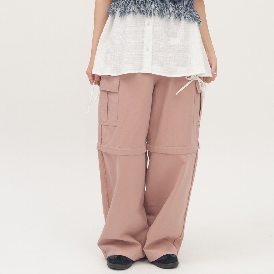 2WAY可拆工裝寬褲