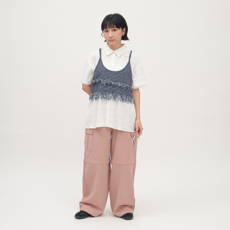 2WAY可拆工裝寬褲