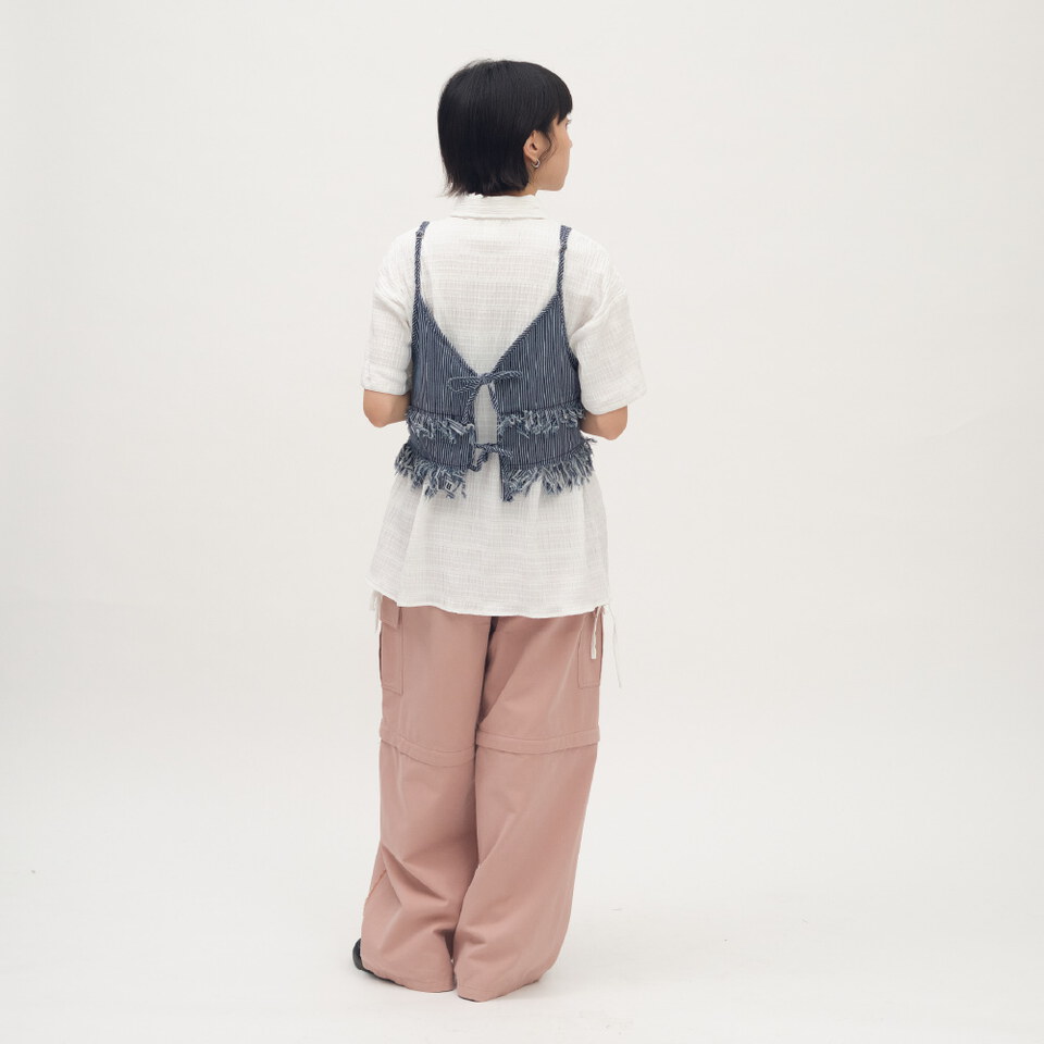 2WAY可拆工裝寬褲