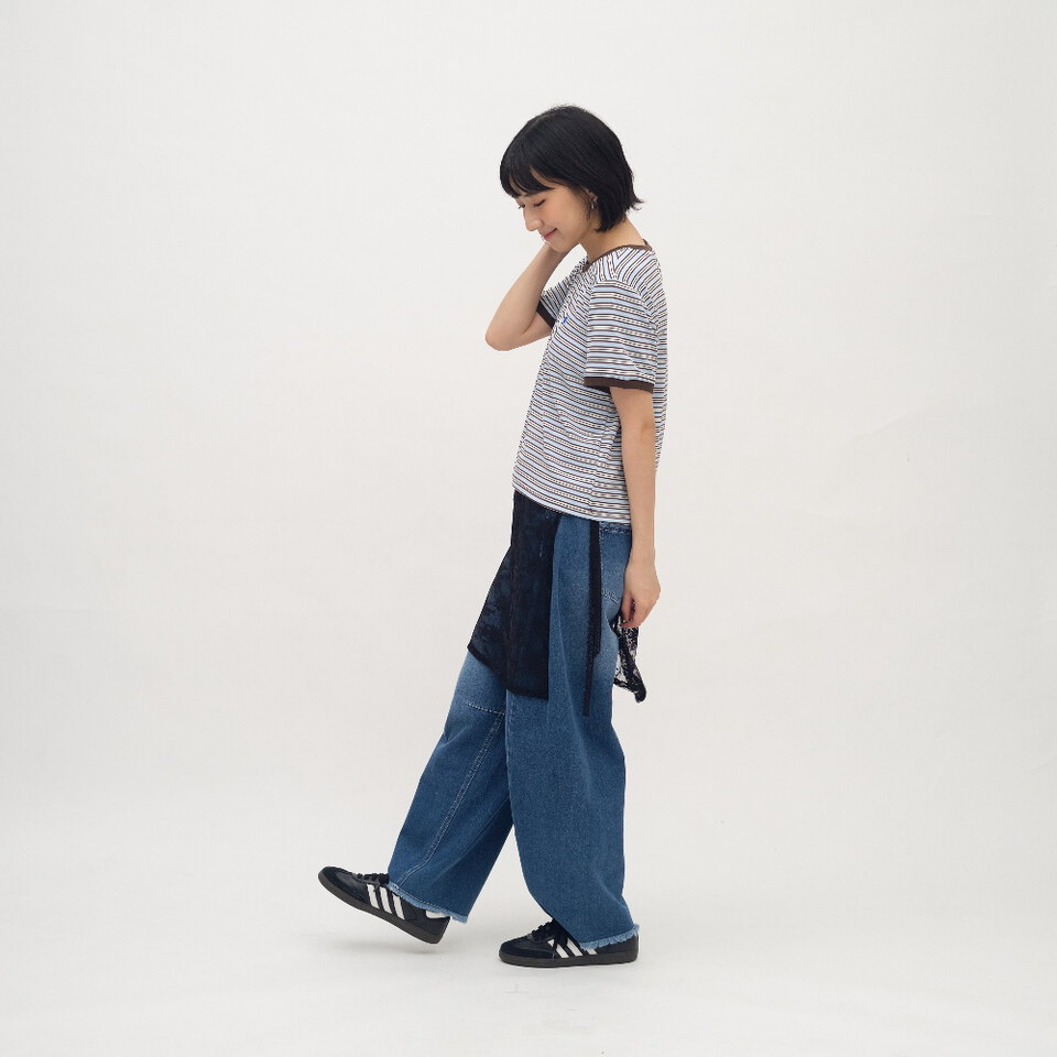 丹寧繭型褲