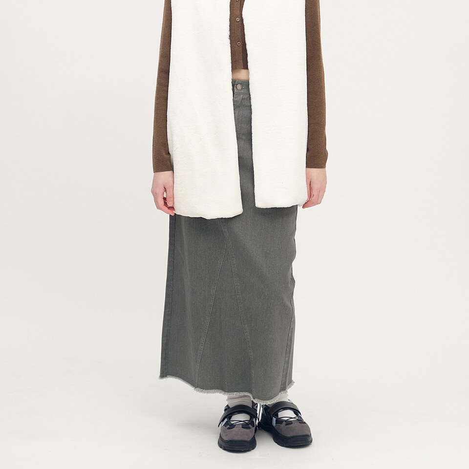 SAA5040-252 不收邊水洗長裙