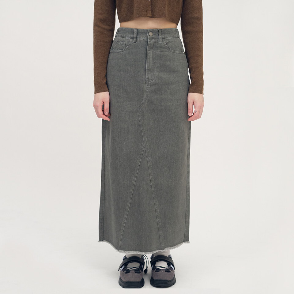SAA5040-252 不收邊水洗長裙