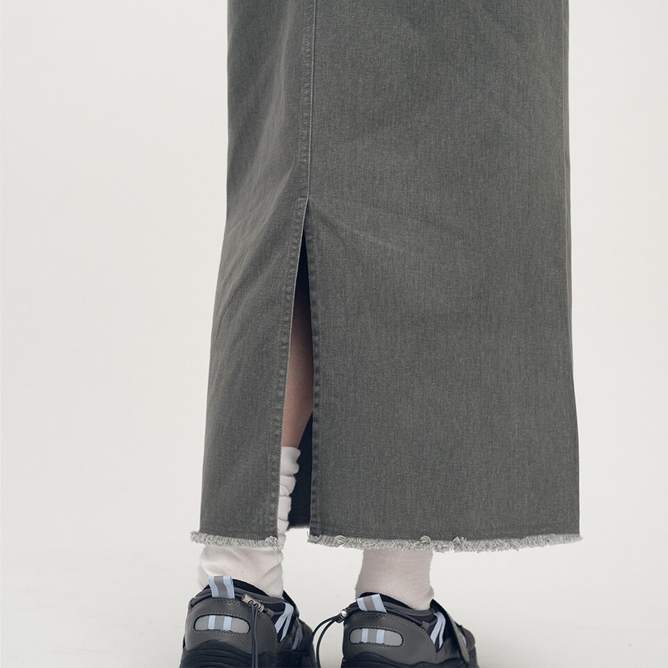 SAA5040-252 不收邊水洗長裙