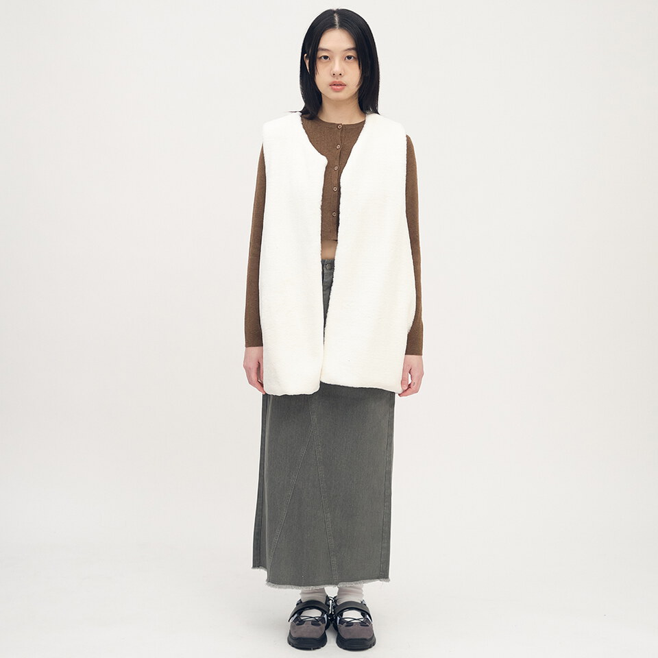 SAA5040-252 不收邊水洗長裙