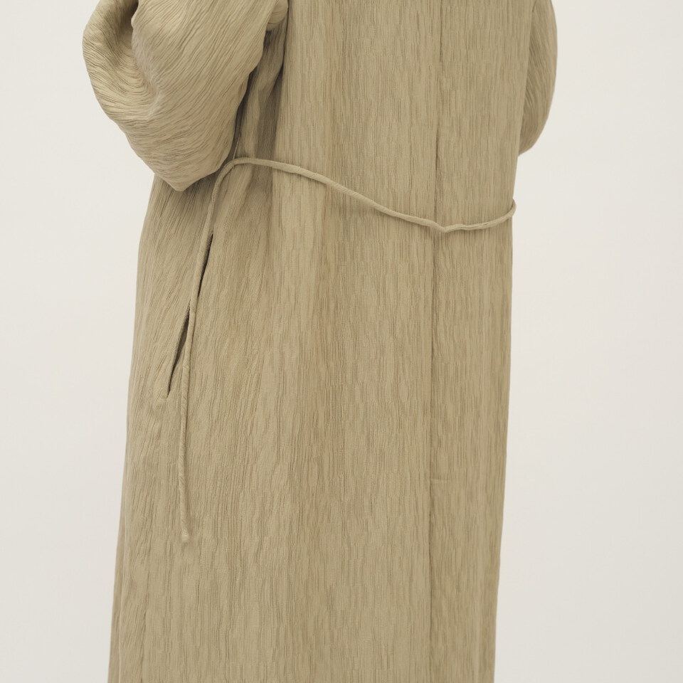 壓紋魚尾下擺洋裝