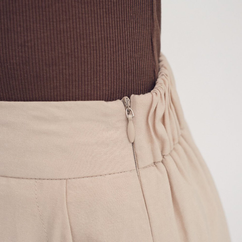 綁帶剪接氣球裙