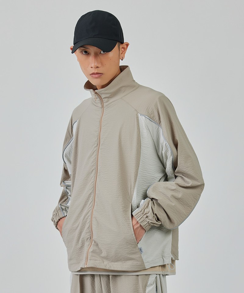 SFL9925-242 拼接外套 Oversize Flowing Jacket