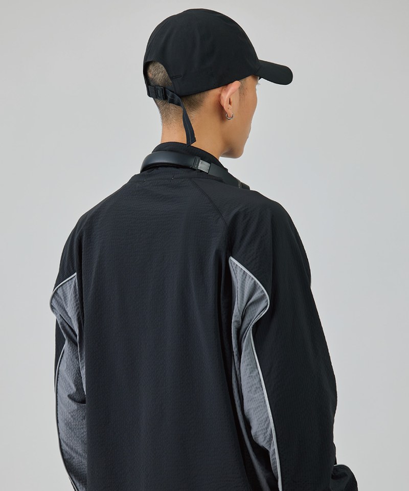 SFL9925-242 拼接外套 Oversize Flowing Jacket