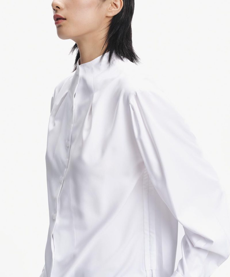 SFL9928W-252 下擺抽繩襯衫 Pleated Collar Drawstring Shirt