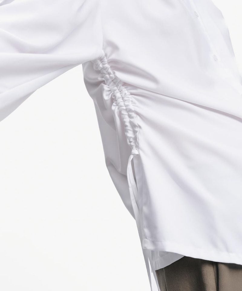 SFL9928W-252 下擺抽繩襯衫 Pleated Collar Drawstring Shirt