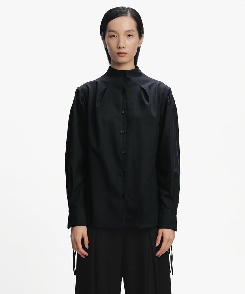 SFL9928W-252 下擺抽繩襯衫 Pleated Collar Drawstring Shirt