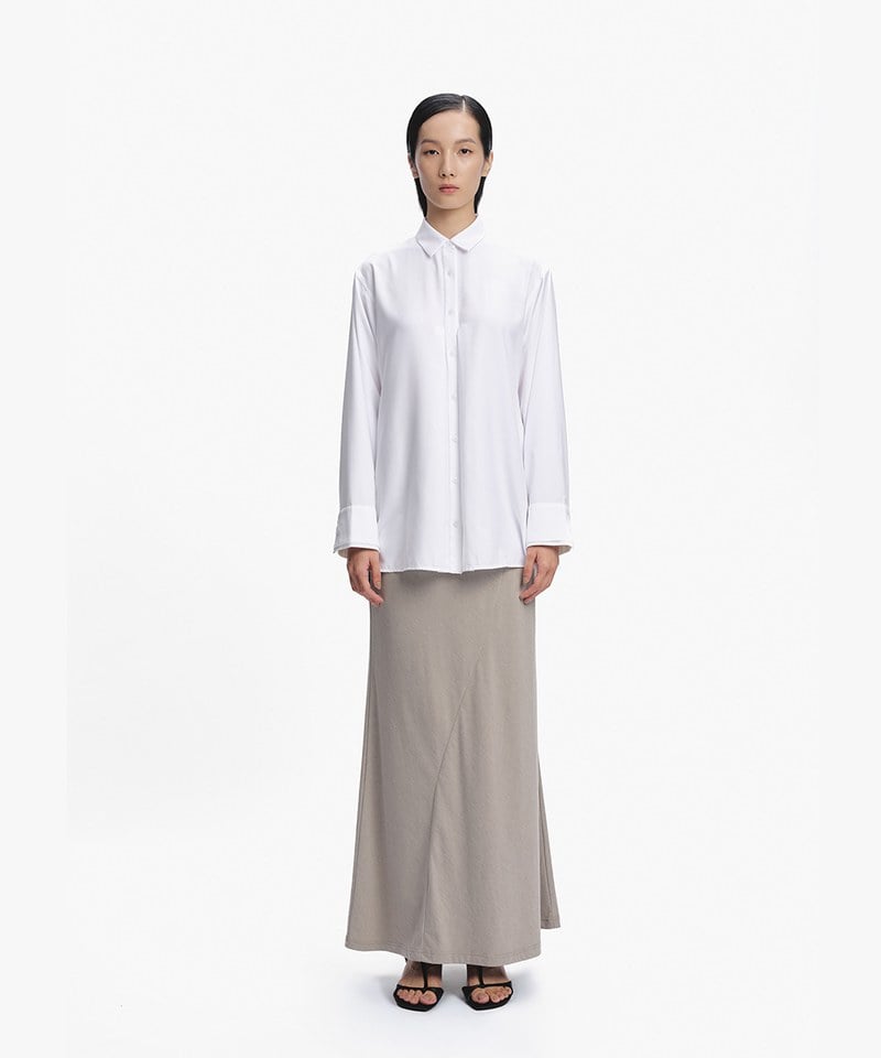 不對稱魚尾裙 Asymmetric Construction Skirt