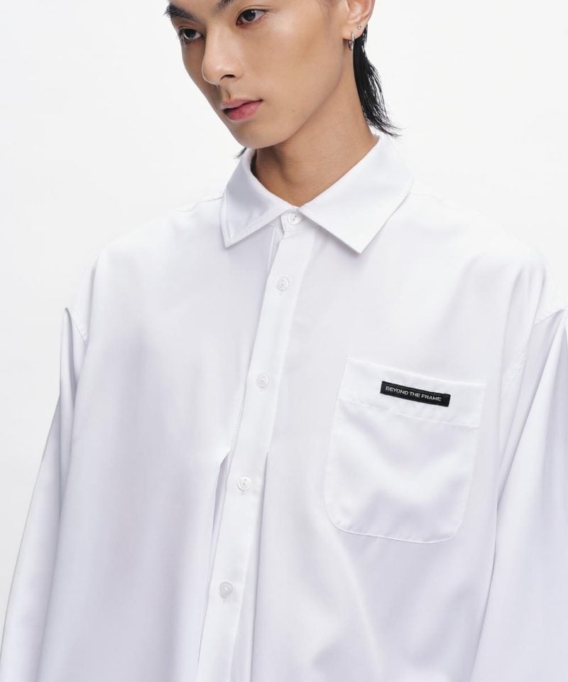 落肩口袋襯衫 Pleat Pocket Shirt