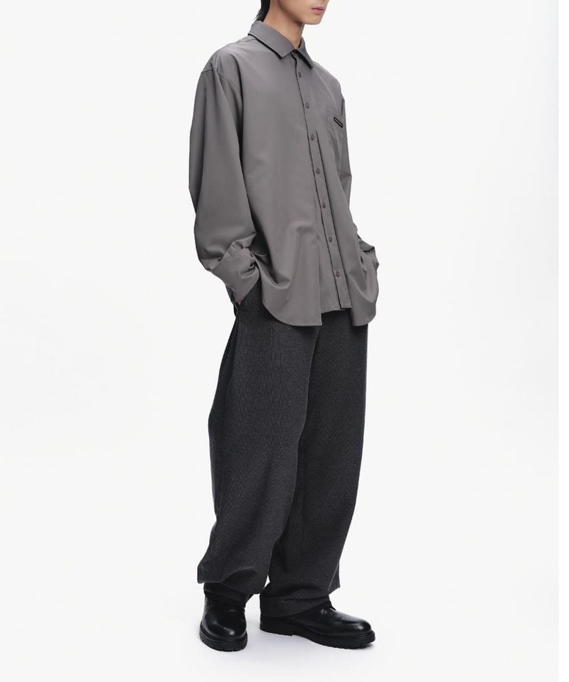落肩口袋襯衫 Pleat Pocket Shirt