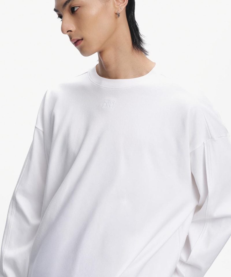 後壓褶長袖上衣 Pleated Over Sweatshirt