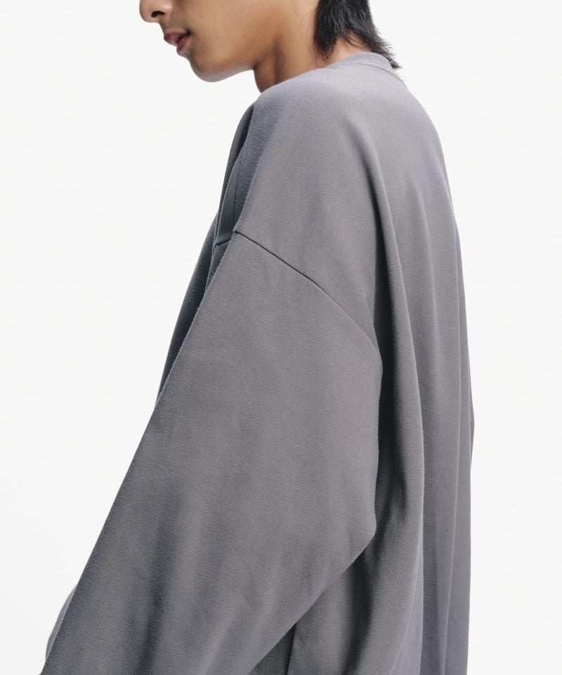 後壓褶長袖上衣 Pleated Over Sweatshirt