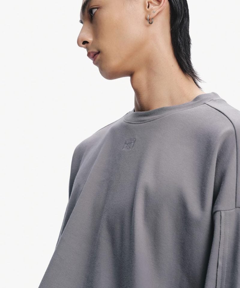 後壓褶長袖上衣 Pleated Over Sweatshirt