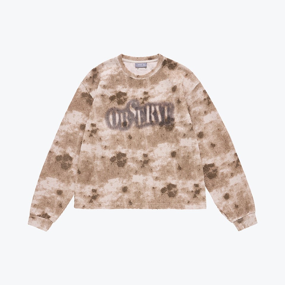 SNS0015-252 鐵鏽感刷染毛衣 Dirty Rust Sweater