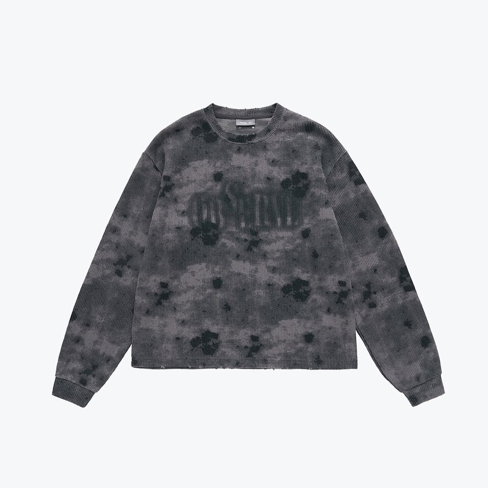SNS0015-252 鐵鏽感刷染毛衣 Dirty Rust Sweater