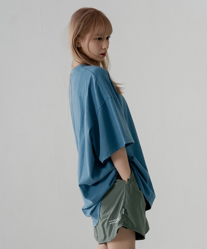 刺繡口袋上衣 Oversize Embroidery Pocket Tee