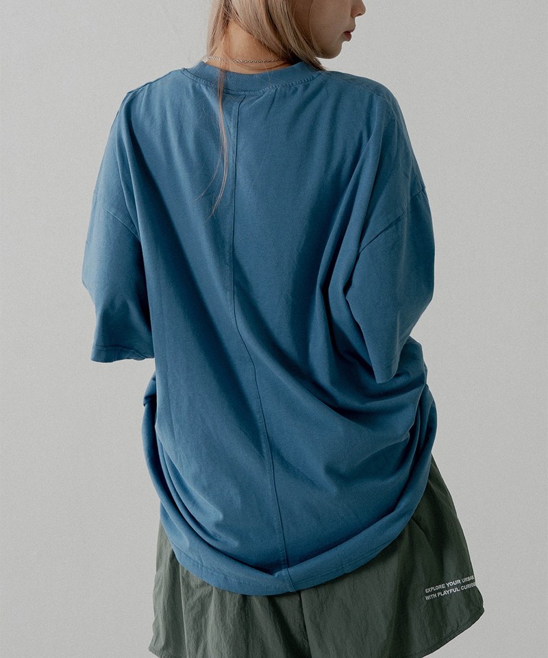 刺繡口袋上衣 Oversize Embroidery Pocket Tee