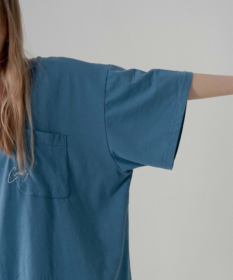 刺繡口袋上衣 Oversize Embroidery Pocket Tee